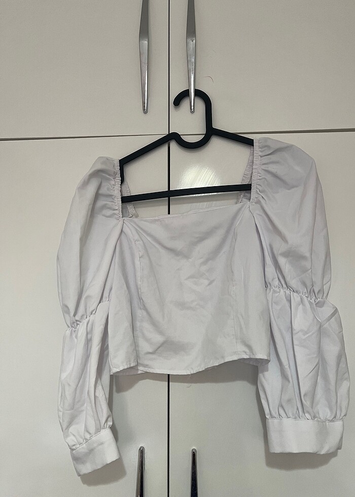 Şık crop gömlek - Görsel 5