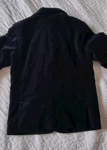 Zara Erkek Çocuk Siyah kadife Düğmeli Ceket