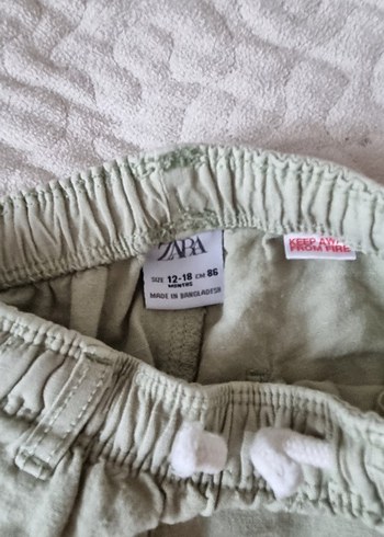 açik yeşil Erkek Çocuk Keten Rahat Kesim Pantolon - Görsel 3