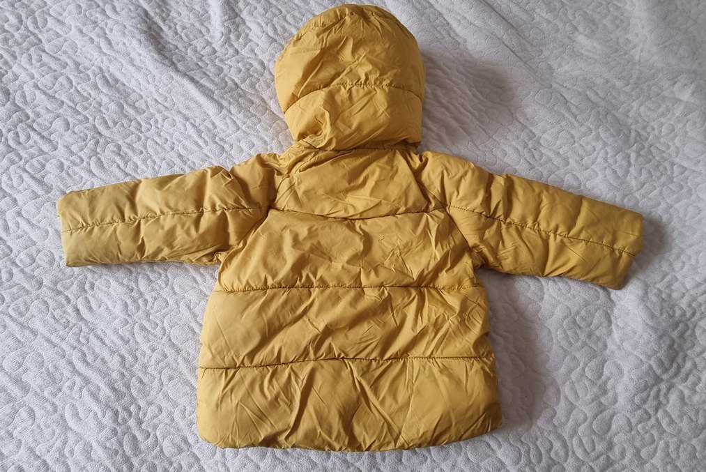 Erkek Çocuk Sarı Kapüşonlu Mont - Görsel 2