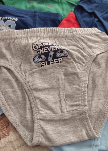 Çocuk Nakışlı Çok Renkli Külot Seti - Görsel 2