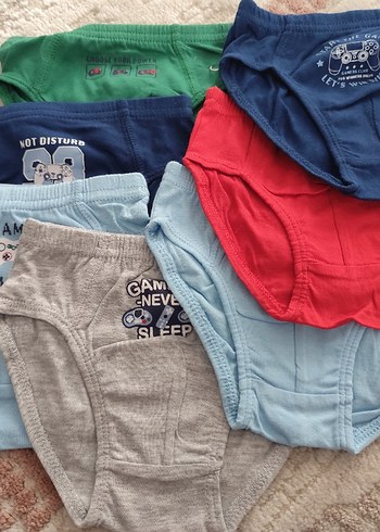 Çocuk Nakışlı Çok Renkli Külot Seti - Görsel 3