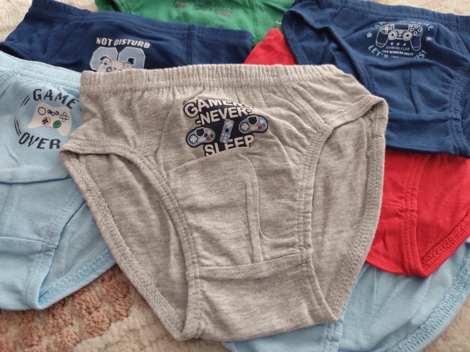 Çocuk Nakışlı Çok Renkli Külot Seti - Görsel 2