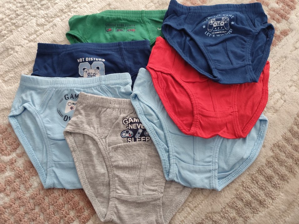 Çocuk Nakışlı Çok Renkli Külot Seti - Görsel 3