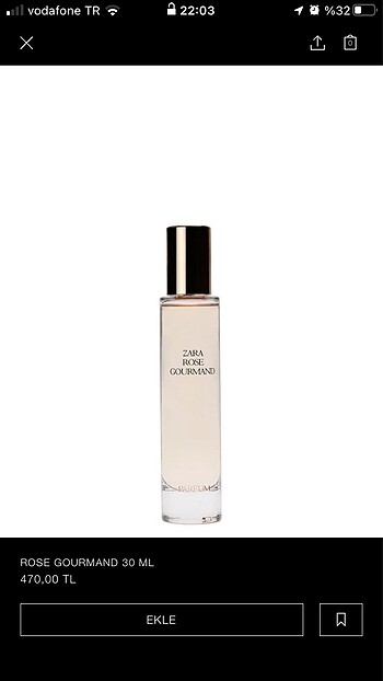 Rose gourmand zara parfüm