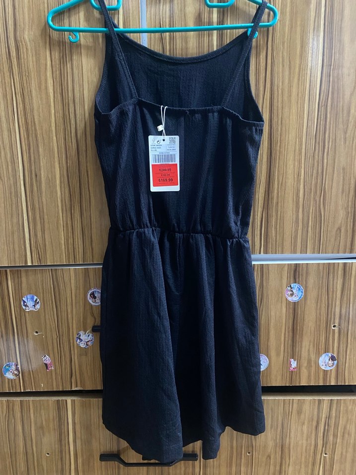 Siyah Askılı Midi Kadın Tulum - Görsel 2