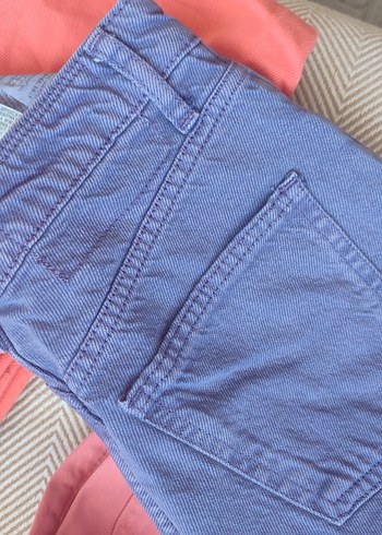l Beden gri Renk Mor zara kot pantolon