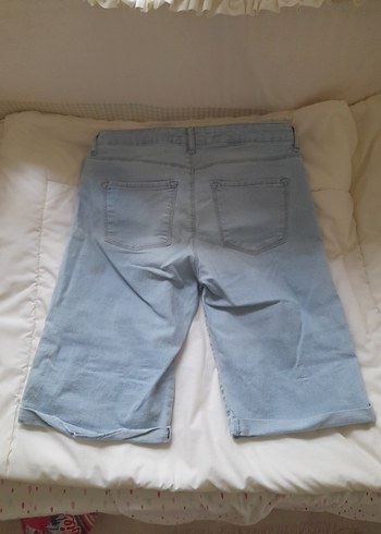 LC Waikiki Gri Kadın Mini Denim Şort