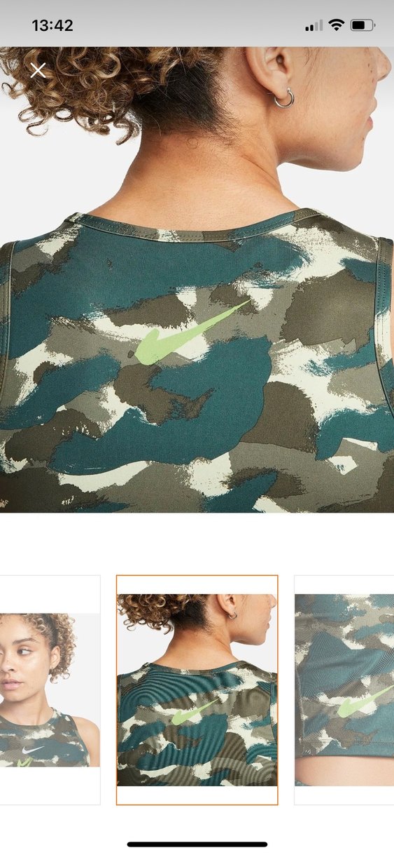 Kadın Kamuflaj Desenli V Yakalı Spor atlet - Görsel 2