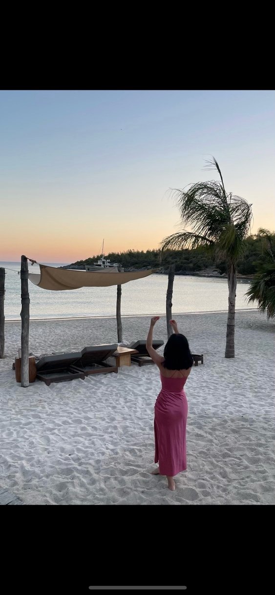 Pembe Drapeli saten Elbisesi - Görsel 4