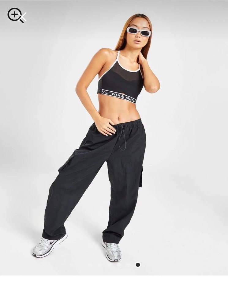 Nike Air Siyah Baskılı Spor Sütyeni - Görsel 4