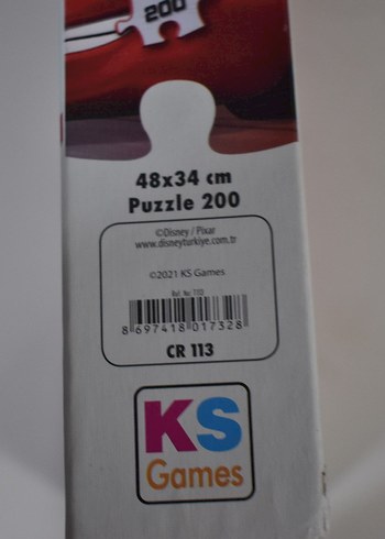 Beden KS Games Arabalar 200 Parça Puzzle