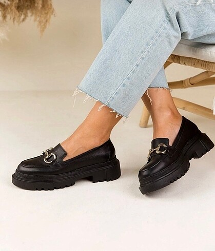 Diğer Kalın Taban Loafer Makosen Ayakkabı