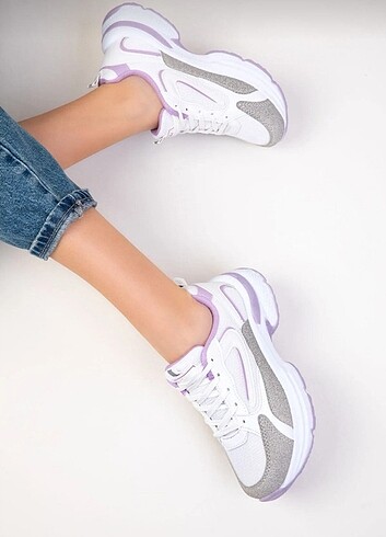 Diğer Buz Beyaz Lila Kadın Sneaker