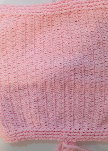 Kız Çocuk Pembe Örgü Süveter - Görsel 4