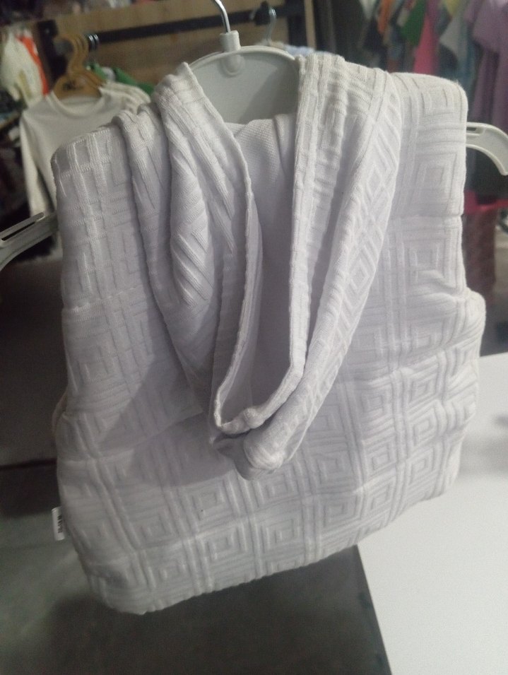 Kiz-erkek bebek Beyaz Fermuarlı Kapüşonlu Yelek - Görsel 2