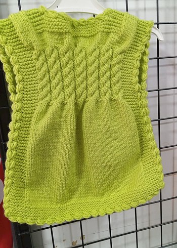 el örgüsü kız çocuk yelek - Görsel 2