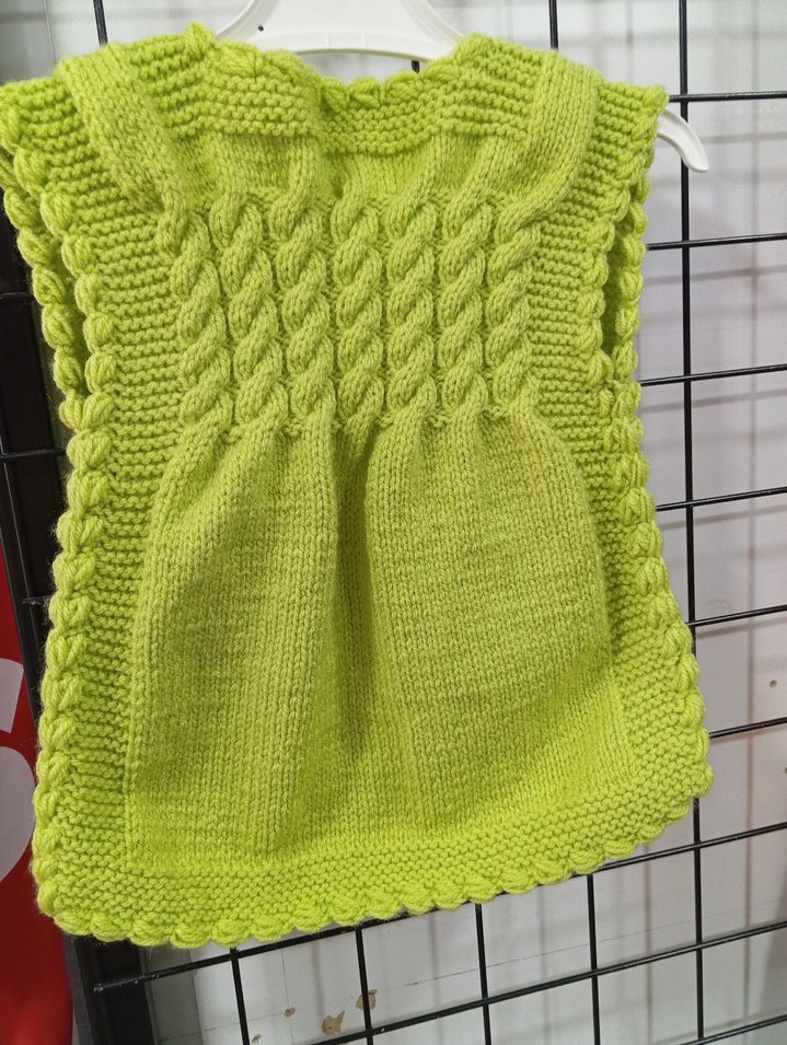 el örgüsü kız çocuk yelek - Görsel 2