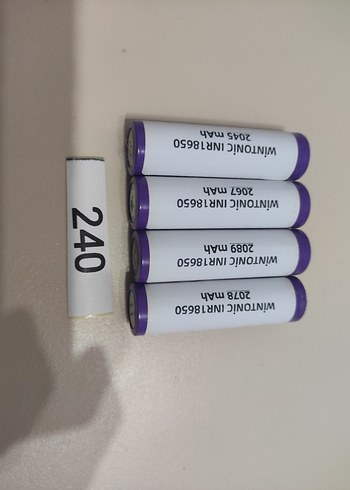4 ADET 18650 ŞARJ EDİLEBİLİR LİT-ION PİL - Görsel 2