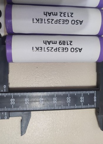 3 ADET 18650 ŞARJ EDİLEBİLİR LİT-ION PİL - Görsel 3