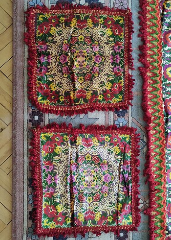 Antika Kilim Desenli İpek Duvar Halısı (1.20x1.20m)) - Görsel 6