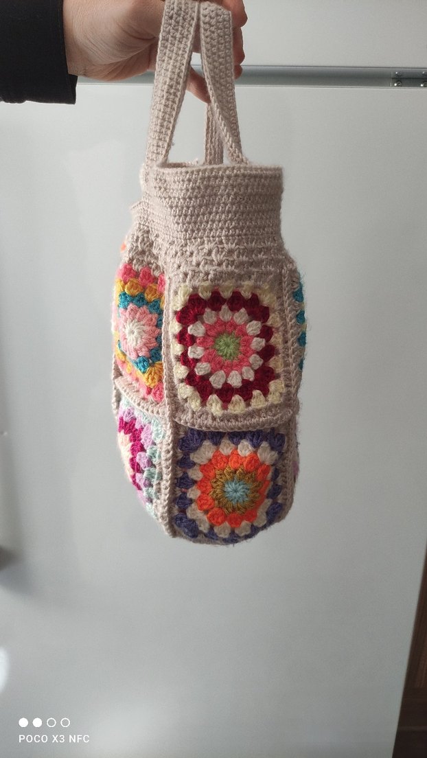 Renkli Örgülü El Çantası - Görsel 3
