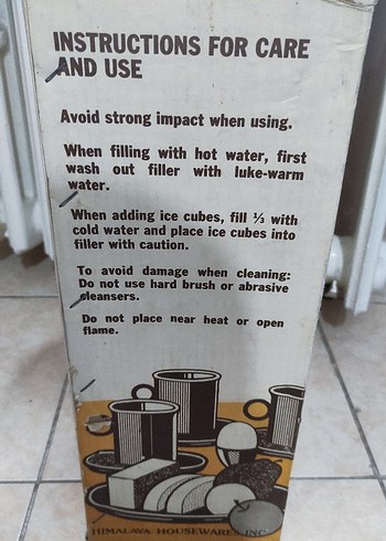 1.9 Litre Temiz Cam Termos; Almanya Üretimi (Orijinal Kutusunda) - Görsel 8