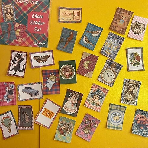  Beden Renk Ekose Sticker Set