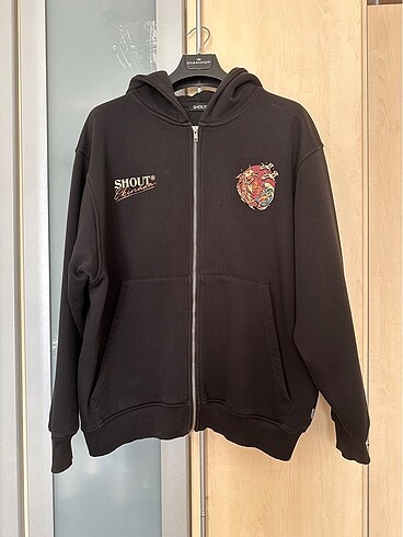 Shout oversize zip hoodie