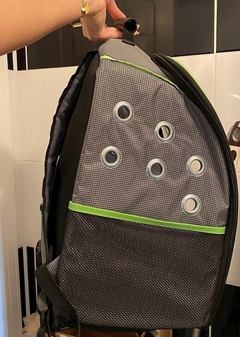 XXL Şeffaf Ön Paneliyle yanları cepli Kedi Taşıma Çantası - Görsel 3