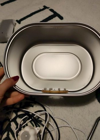 çelik LED ışık sensör ve 2 adet yedek filitreli su pınarı 3.5 lt - Görsel 4