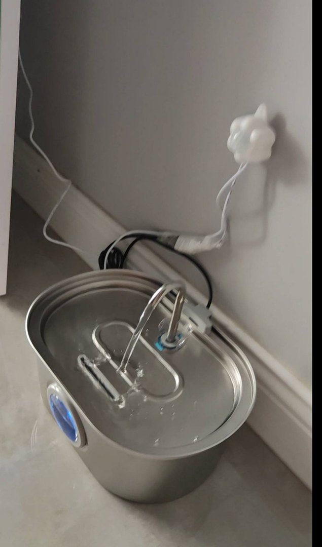 çelik LED ışık sensör ve 2 adet yedek filitreli su pınarı 3.5 lt - Görsel 2