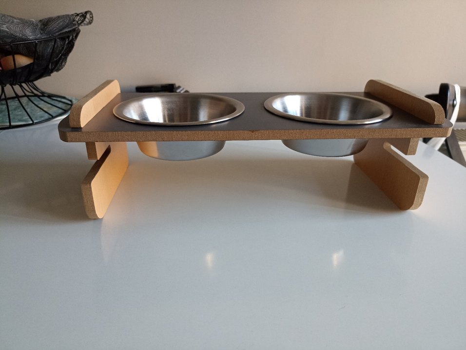 Çiftli Çelik Mama ve Su Kabı - Görsel 2