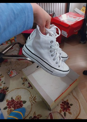 Converse Beyaz Platform Kadın Spor Ayakkabı