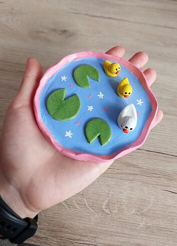 Tatlı ördekçikler takı tabağı - Görsel 3