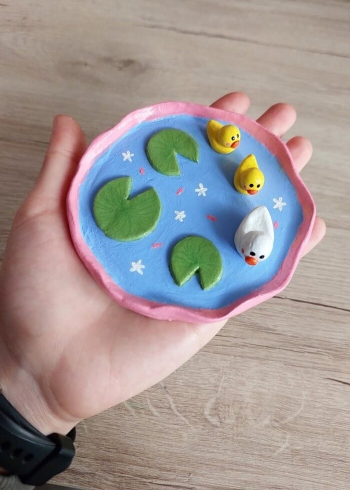 Tatlı ördekçikler takı tabağı - Görsel 3