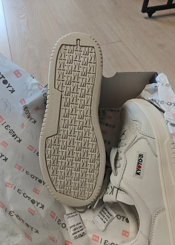 Kyoto gerçek deri Beyaz Bağcıklı Kadın Sneaker - Görsel 4