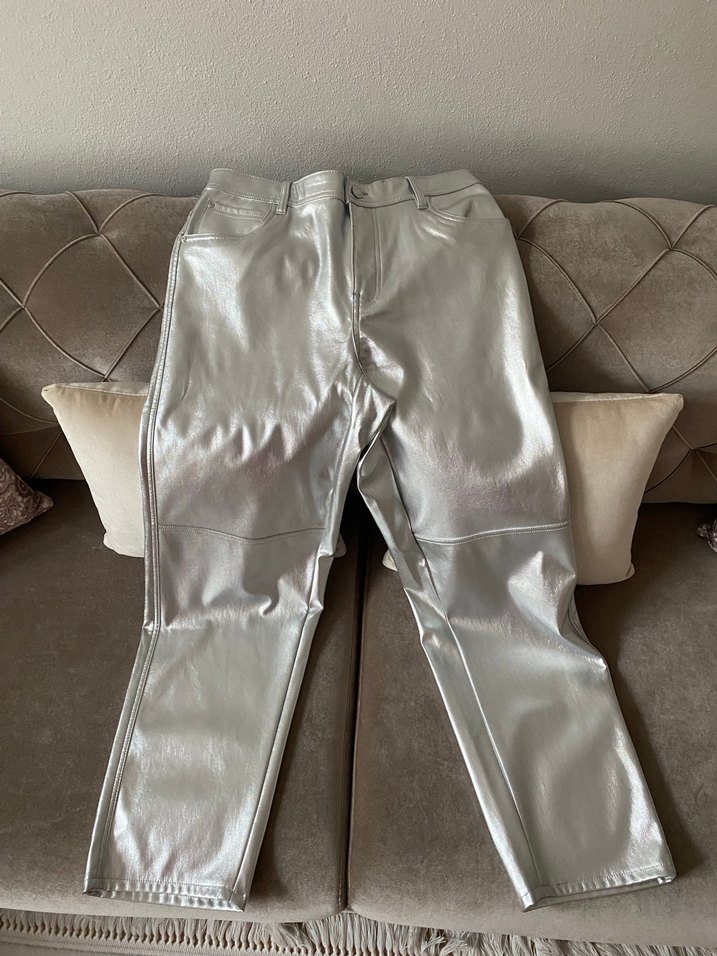 Gri Parlak pantolon - Görsel 2