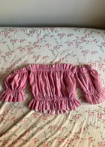 Pembe Volanlı Bohem Bluz - Görsel 2