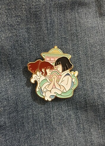  Beden Studio Ghibli Spirited Away Anime Metal Rozet Broş Pin Charm