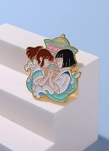 Studio Ghibli Spirited Away Anime Metal Rozet Broş Pin Charm