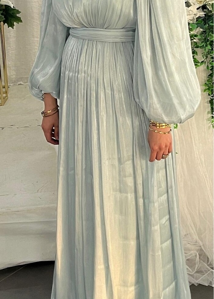 Tesettür abiye elbise - Görsel 4