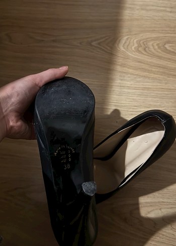 Siyah Topuklu Kadın Ayakkabı - Görsel 3