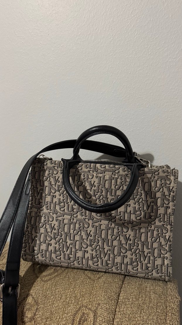 Deri Baskılı Kadın Omuz Çantası - Görsel 2