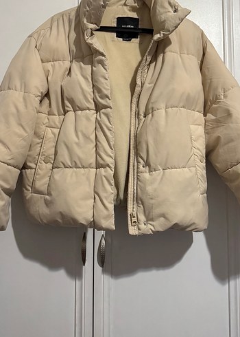 Bej Kadın şişme mont - Görsel 2