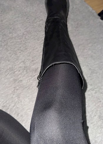 Siyah Deri çizme - Görsel 4