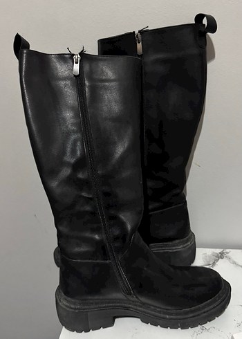 Siyah Deri çizme - Görsel 2