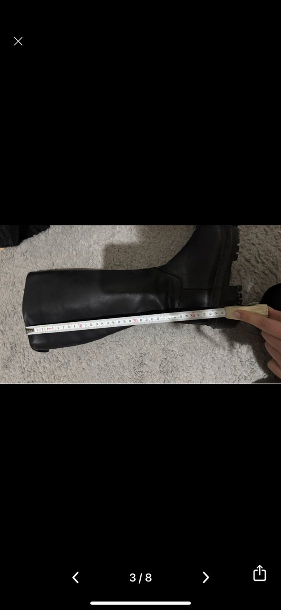 Siyah Deri çizme - Görsel 5