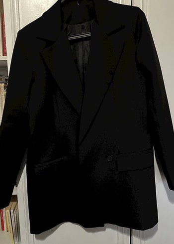 Zara Siyah Klasik Tek Dugmeli Blazer Ceket