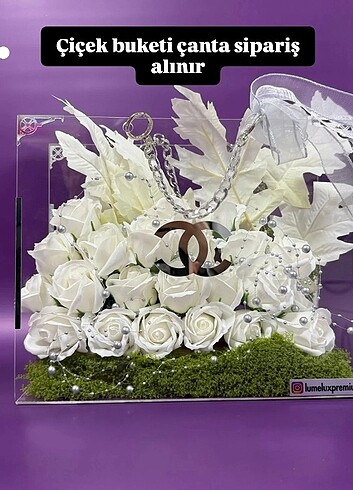 Çiçek buketi çanta - Görsel 2